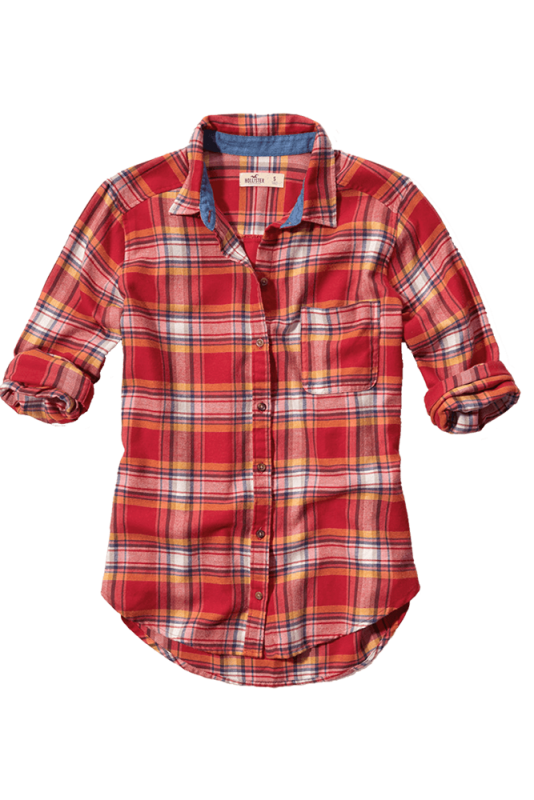 hollister red checked shirt